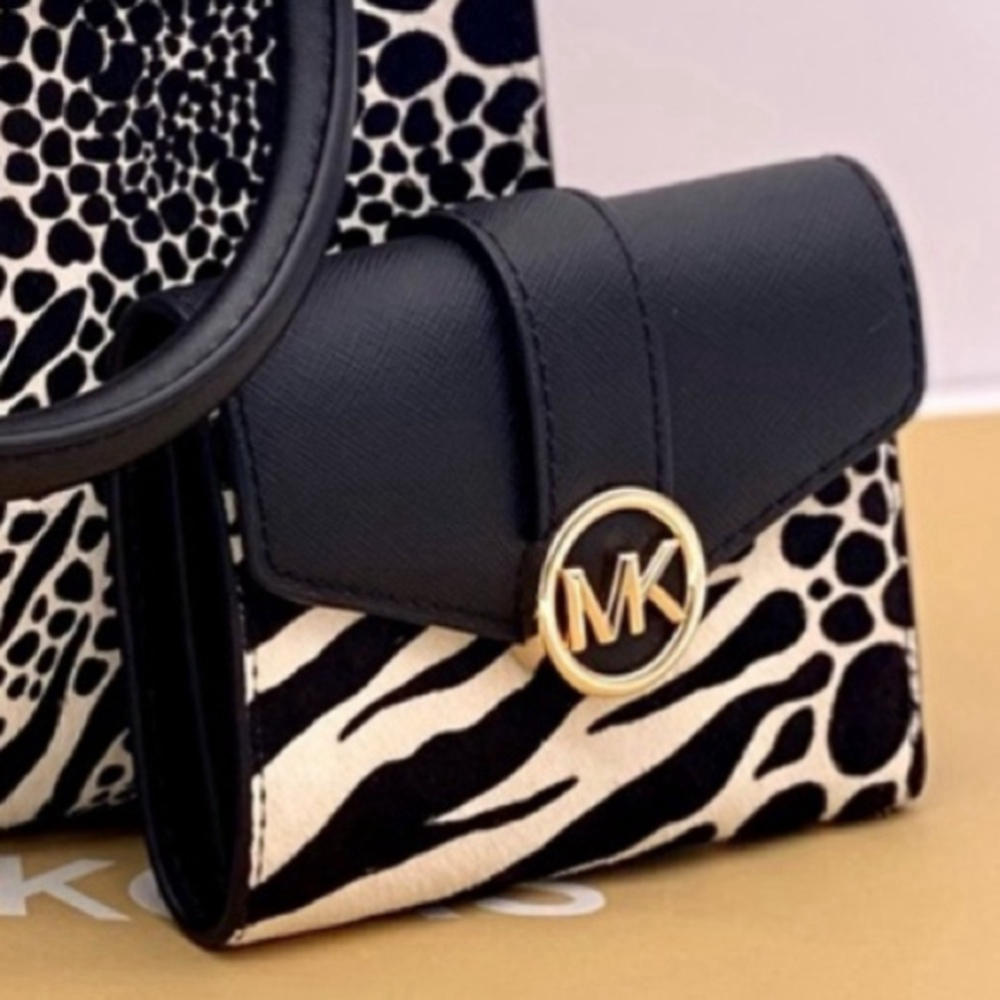 Michael Kors Carmen Medium Flap Bifold Wallet
